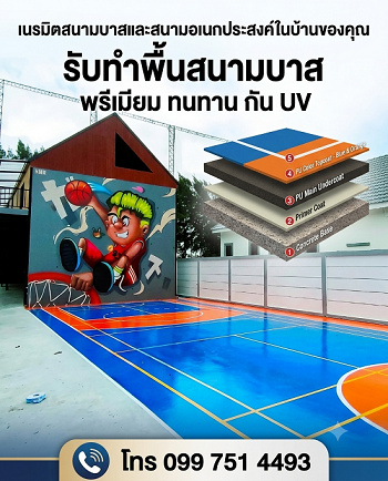วิธีเล่นบาสให้เก่ง-พื้นสนามบาสบ้าน-